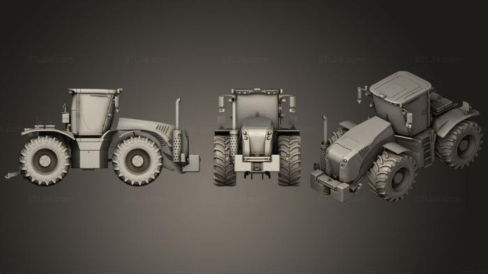 3D Сельскохозяйственный трактор